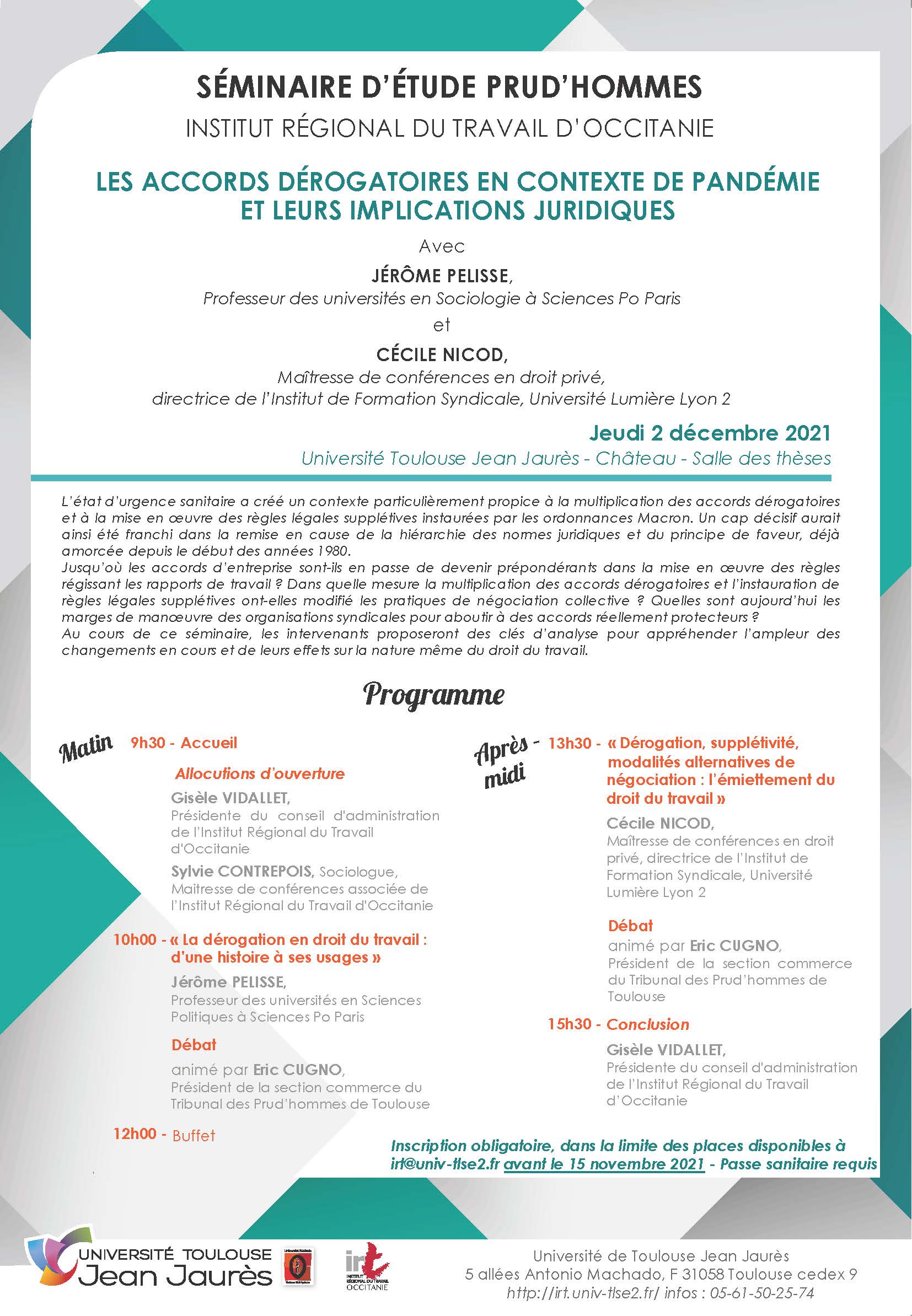 Programme séminaire 2021